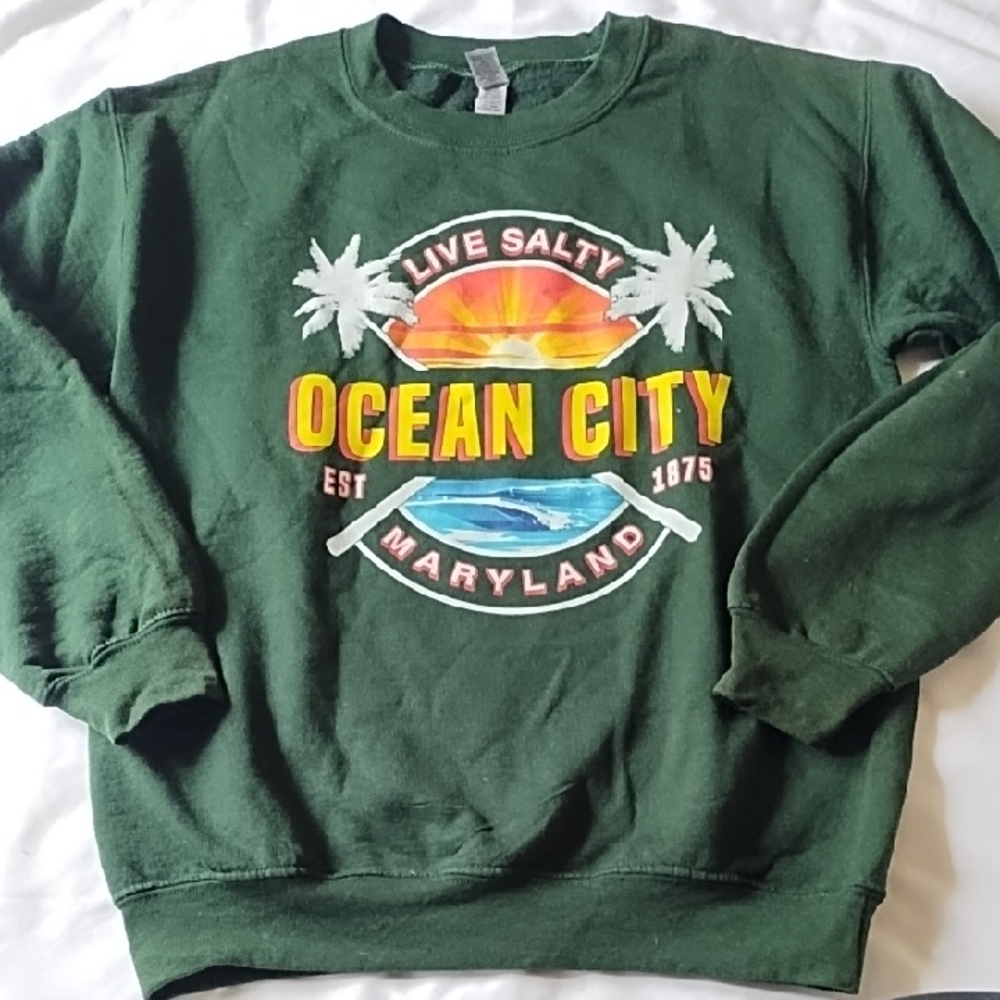 Ocean City Green Sweatshirt